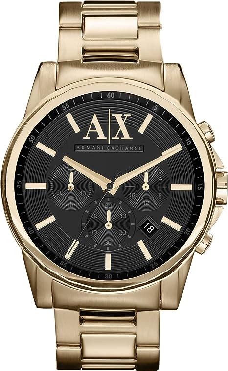 armani exchange reloj dorado|armani unisex watches.